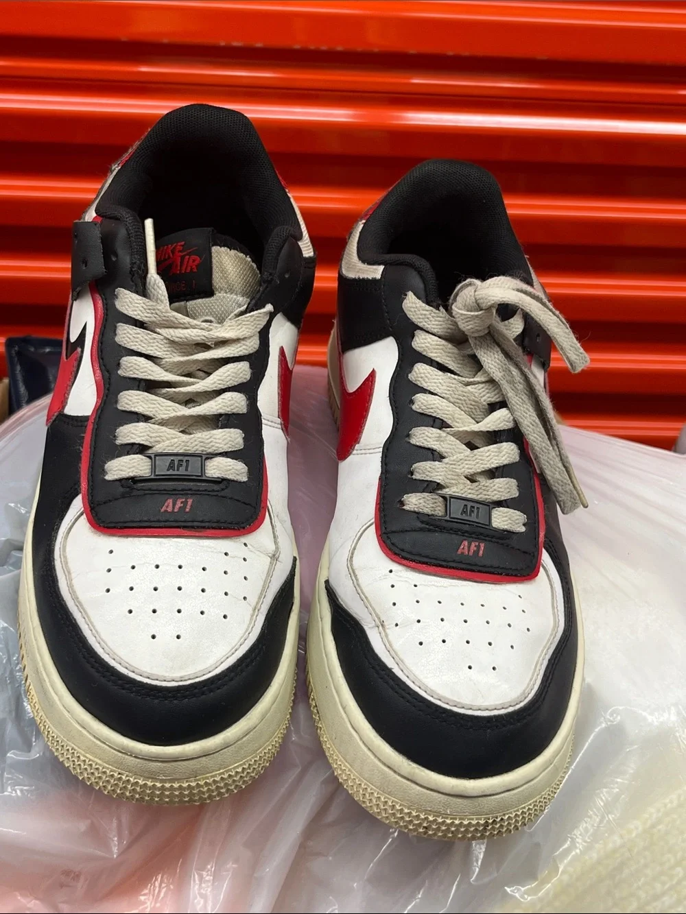 Nike Men’s Air Force 1 Low White Black Red